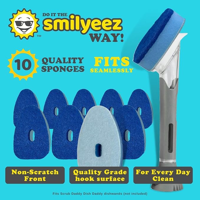 Smilyeez Blue Non Scratch Scrubbing Sponge Refill - Image 2