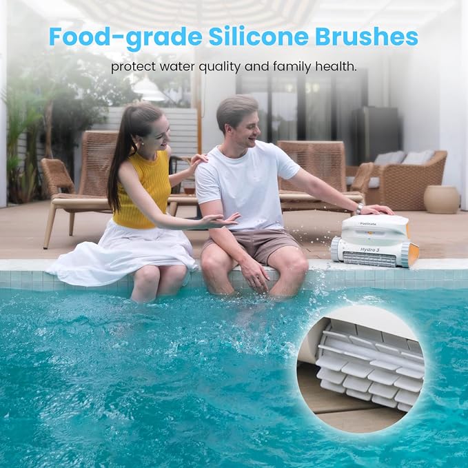 Hydro3 Robotic Pool Cleaner, 150W Cordless Pool Vacuum - Image 8