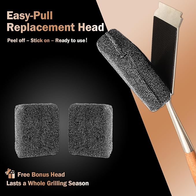 GrillChef Bristle Free Grill Brush, BBQ Steam Cleaning Brush - Image 4