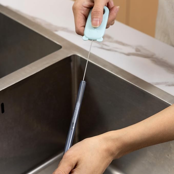 Chemimoso Silicone Spinning Bottle Cleaning Brush, 13.4in Long Handle Water Cup - Image 6