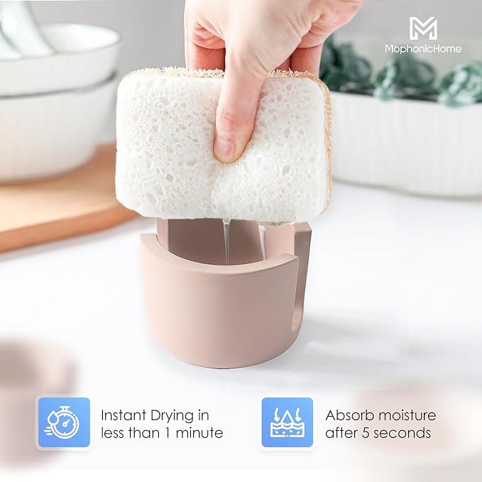 MOPHONICHOME Sponge Holder, Stone Sponge Holder - Image 3