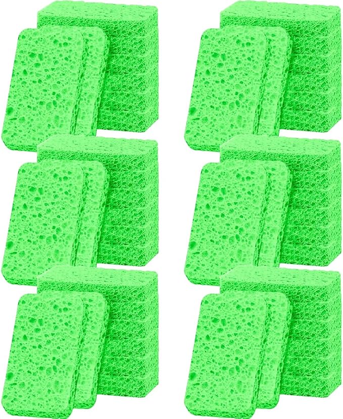 36 - Pack Non-Scratch Scrub Sponges - Sponges by Mainlyrunmakeupsuppliers