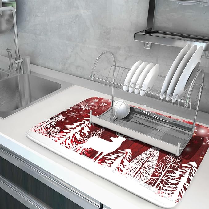 Merry Christmas Dish Drying Mats - Image 5