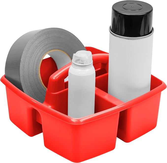 Storex 3-Compartment Small Caddy – Multipurpose Classroom Organizer - Image 8