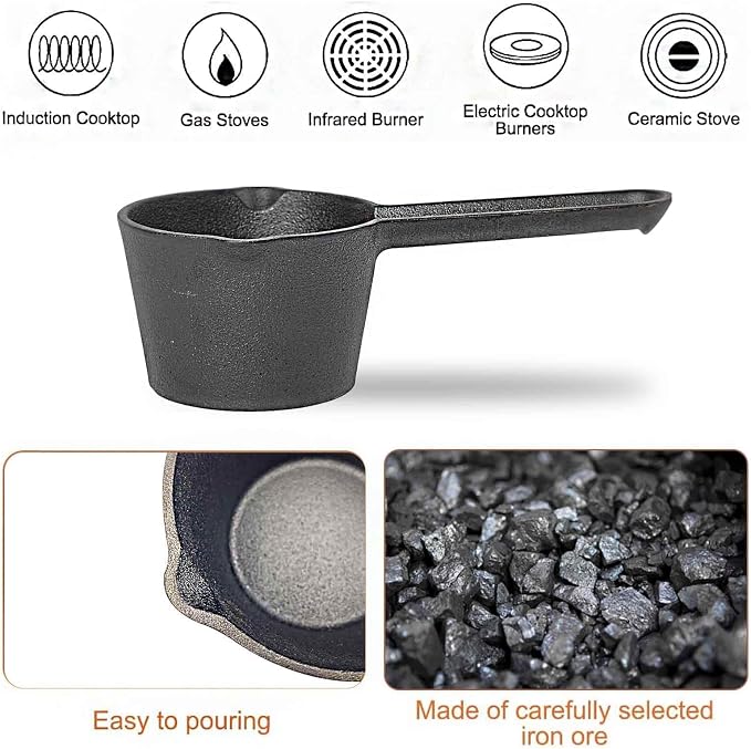 BBQ Mop Brush and Cast Iron Basting Pot - Image 6