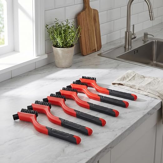 6 Pack Nylon Brush for Cleaning Small Cleaning Brushes Mini Nylon Brush Set for - Image 7