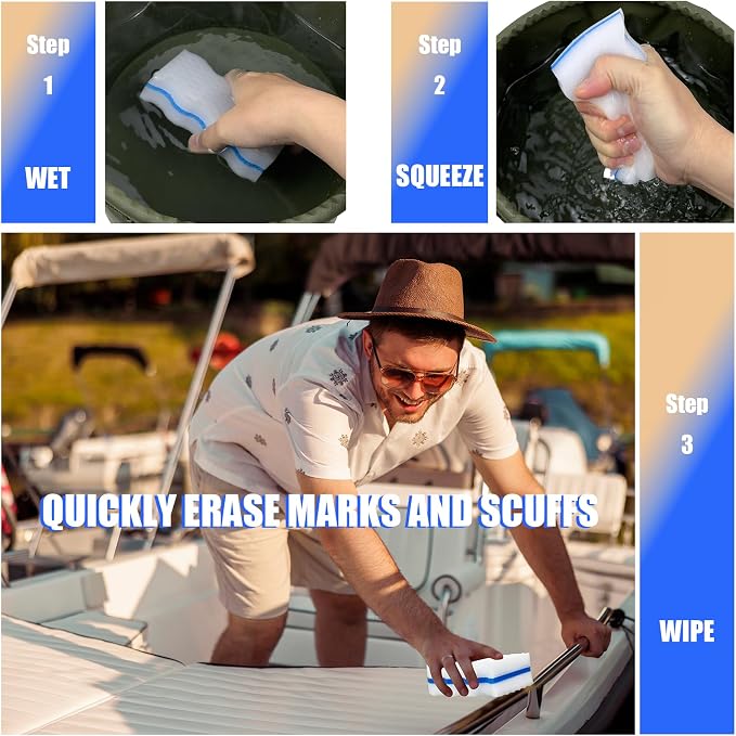 Boat Scuff Erasers Boat Cleaner Boat Sponge - Image 3