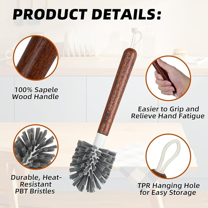 4-Pack Heavy Duty Scrub Brushes - Image 3
