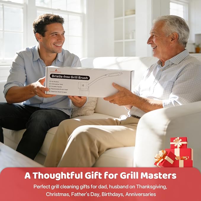 Grill Brush Bristle Free, Steam Grill Cleaning Brush - Image 8