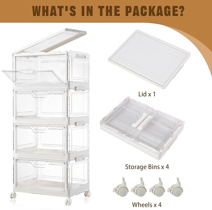 Collapsible Plastic Storage Bins - Image 4