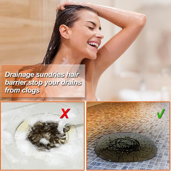 Hair Drain Catcher, Square Drain Cover - Image 2