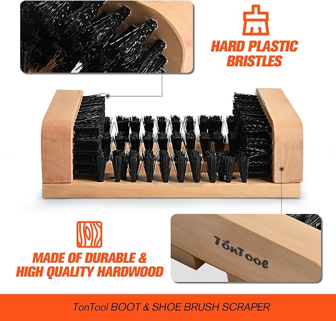 Wooden Boot Brush Scraper Outdoor - Image 4