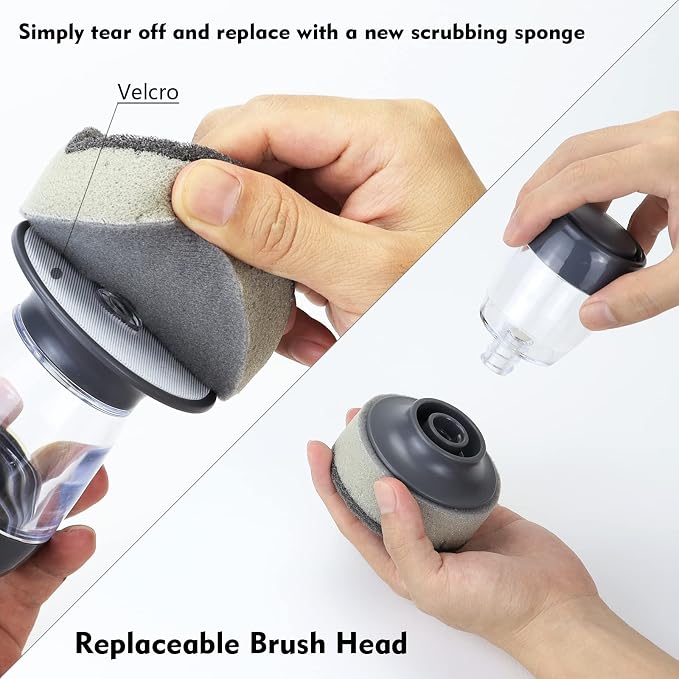 Dish Brush with Soap Dispenser, Kitchen Scrub Brush - Image 5
