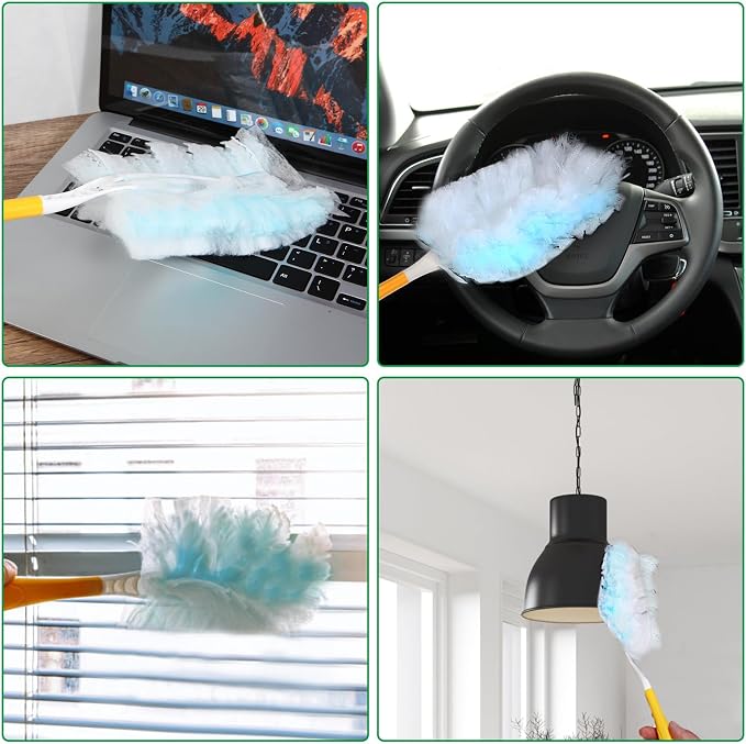 Duster Refills, Static Dust Removal Brush Disposable Replacement Head Compatible - Image 7
