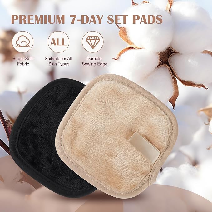 Orighty Makeup Remover Cloths 7-Day Set, Premium & Reusable Makeup Remover Pads - Image 2
