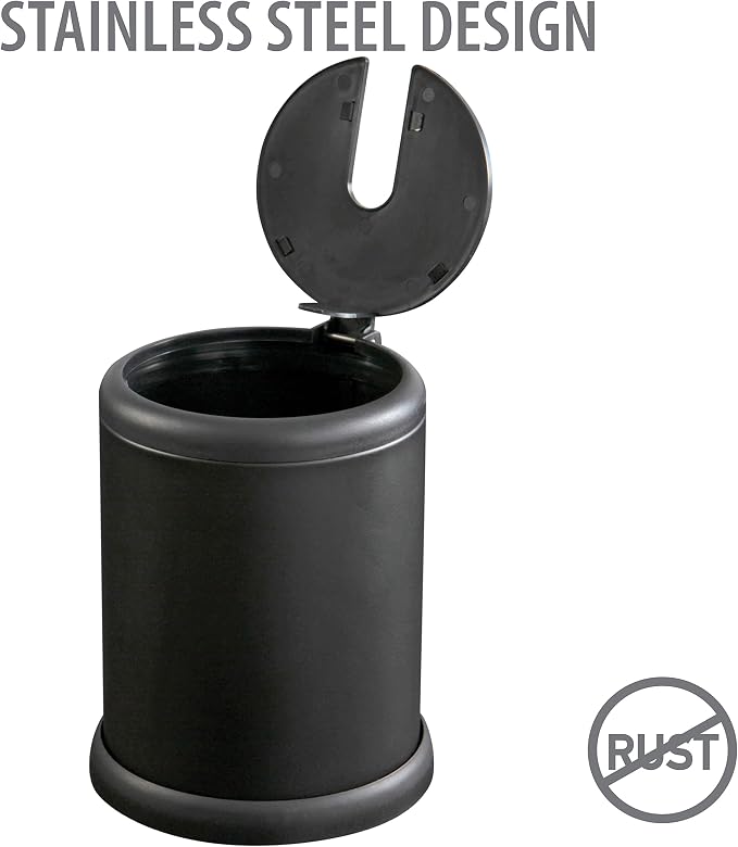 Bath Bliss Toilet Brush and Holder | Self Closing Lid | 360 Degree Brush Head | - Image 4