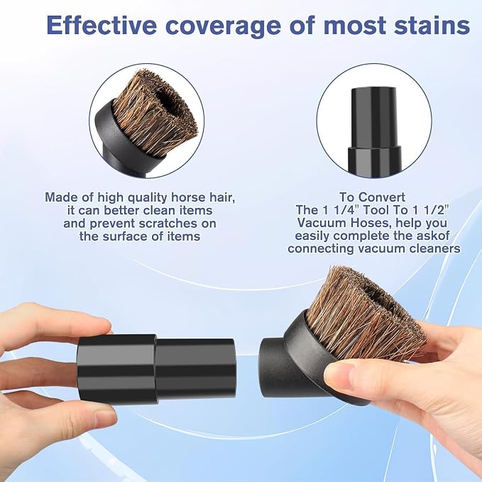 Round Soft Horse Hair Vacuum Brush Attachment - Image 4
