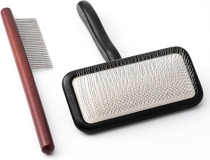 Carpet Rake Sheepskin Wool Brush and Sheepskin Brush Cleaner Comb, More Suitable by Astfys