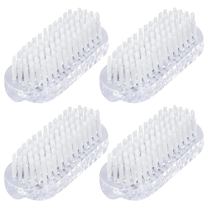 Framendino, 4 Pack Cleaning Nail Brushes Two Sided Hand Scrubbing Brush Plastic by Unknown
