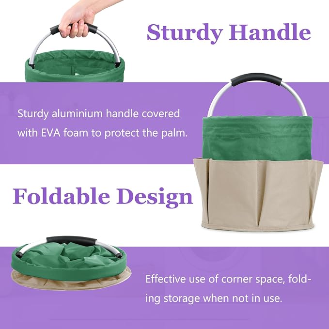 Set of 2 Foldable Cleaning Caddy - Image 3
