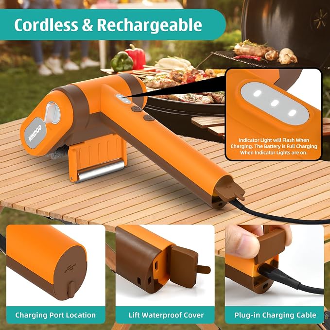 Electric Rechargeable Grill Brush, Grill Cleaner - Image 6