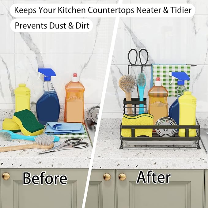 Godboat Dish Soap Dispenser, Kitchen Sink Organizer - Image 4