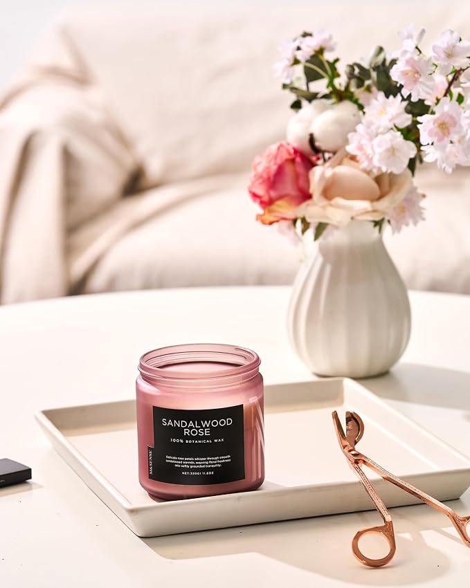 M&SENSE Sandalwood Rose Scented Candle - Image 8