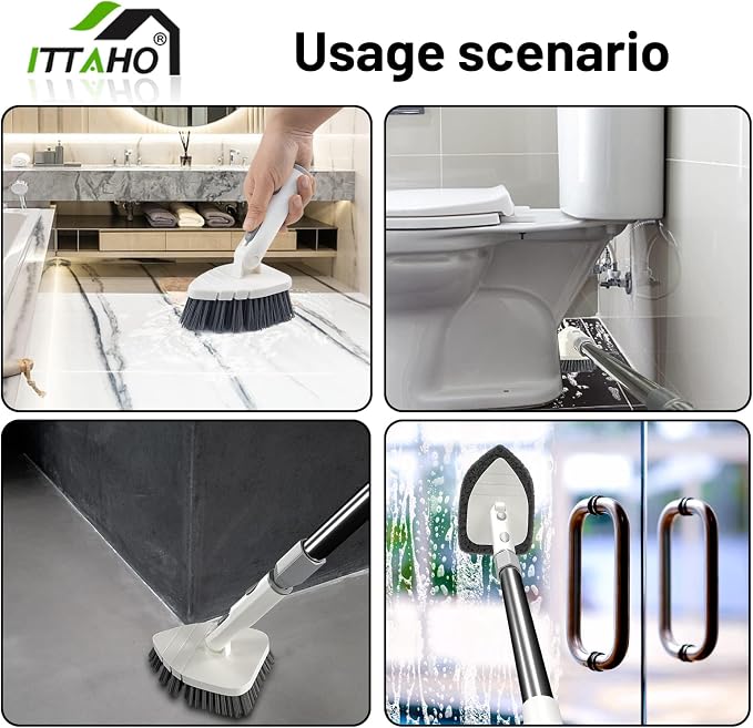 ITTAHO Tile Tub Scrubber Brush - Image 3