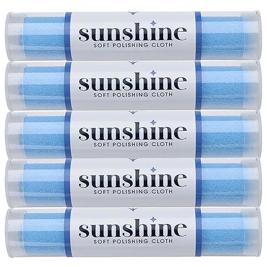 Sunshine Soft Polishing Cloths, 5 Pack of Tubes by WireJewelry