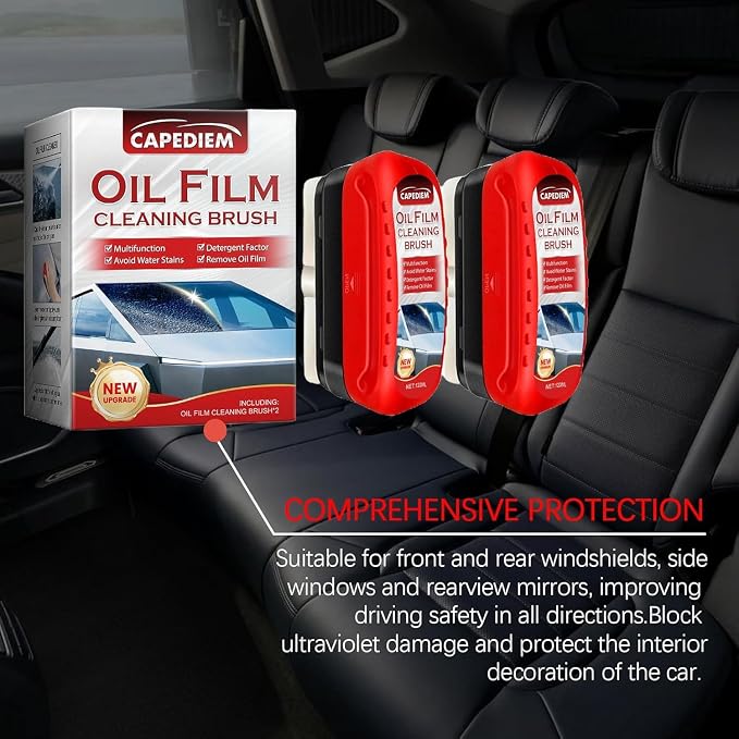CAPEDIEM 2026 NEW Automotive Oil Film Cleaning Brush - Image 5