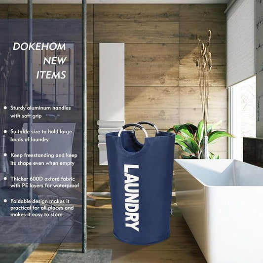 DOKEHOM 125L X-Large Collapsible Washing Laundry Basket Bag - Image 2