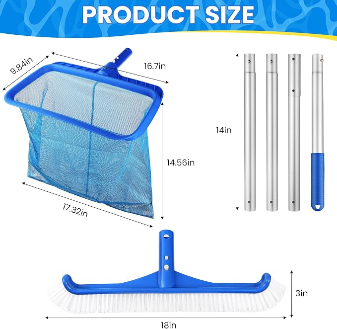 Tavaleu Swimming Fine Mesh Pool Skimmer Net - Image 2
