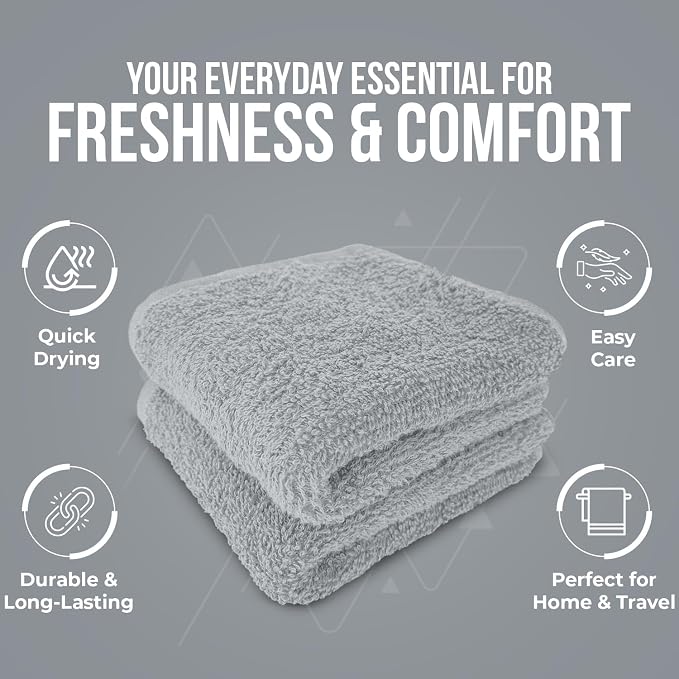 DAN RIVER 12 Pack Wash Cloths for Showering - Image 5