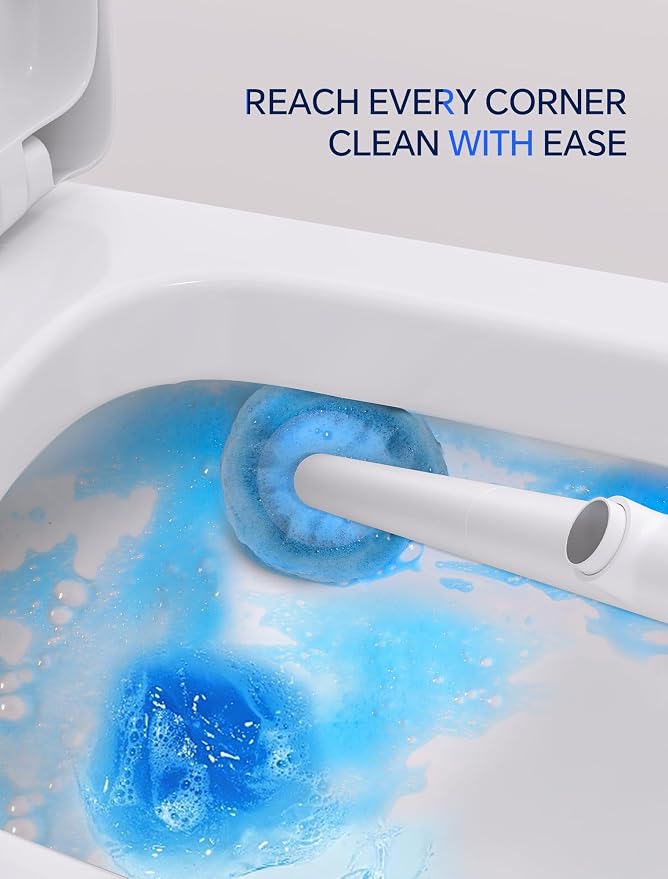 LFBEAR Disposable Toilet Brush Wand, Wall Mounted Toilet Cleaner Kit - Image 5