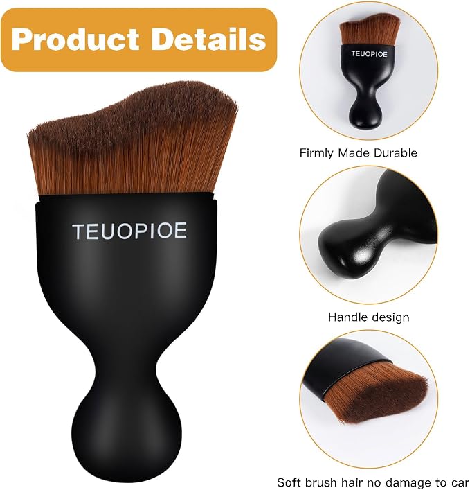 Car Interior Cleaning Brush, Car Duster Interior, Car Detailing Brush Dusting - Image 3