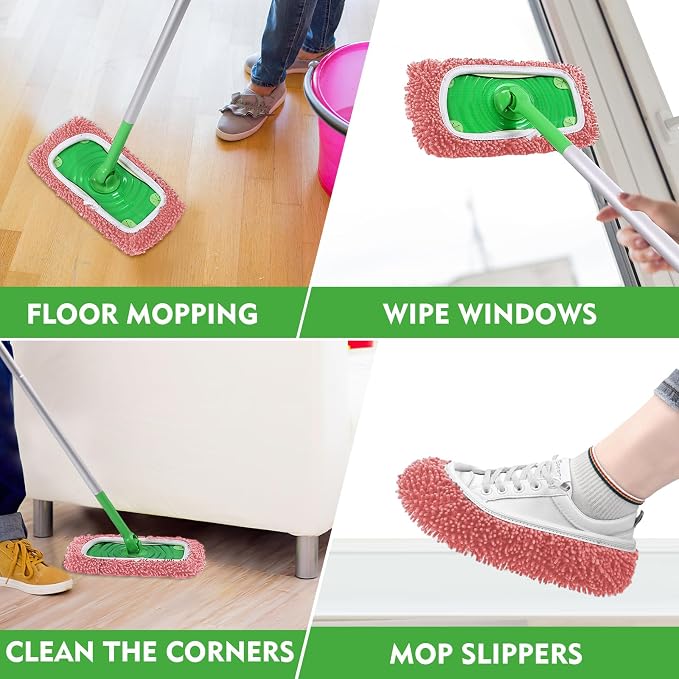Reusable Microfiber Mop Pads Compatible - Image 5