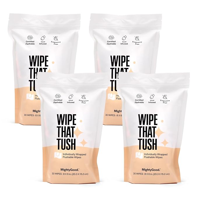 Wipe That Tush On-The-Go Flushable Wipes by MightyGoodSolutions