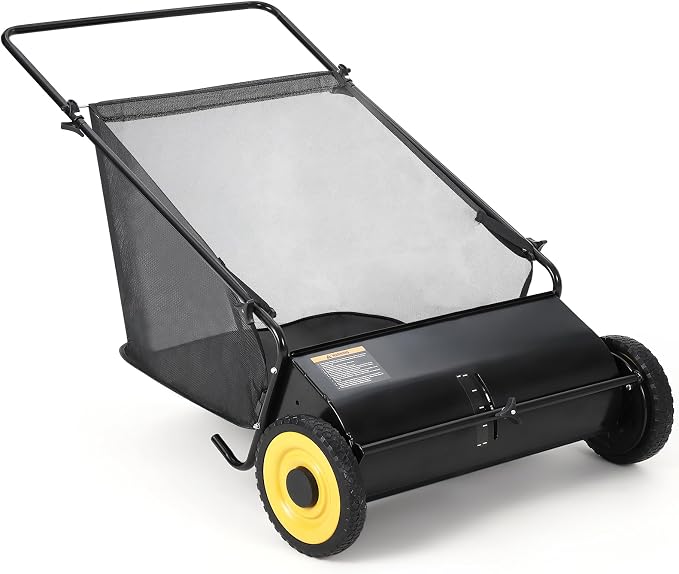Garvee 26 in Heavy-Duty Push Lawn Sweeper by Garvee