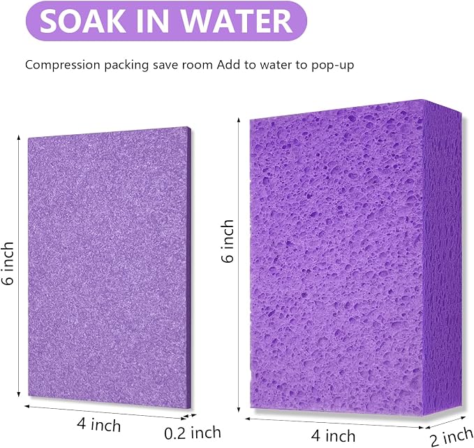 Cleaning and Washing Sponge, 3 Pack Large Extra Thick Heavy Duty Sponge - Image 2
