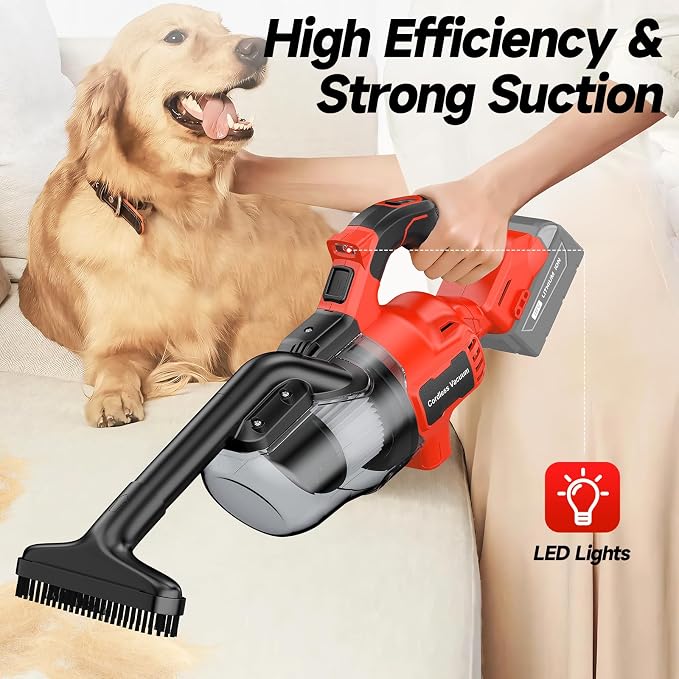 Cordless Vacuum for Milwaukee M18 Battery, Handheld Vacuum Cleaner for Home Pet - Image 4