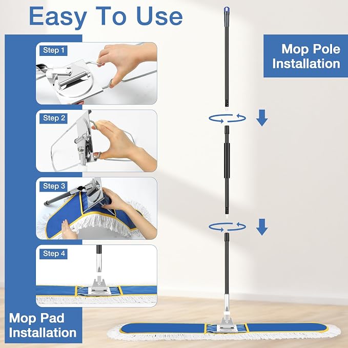 48" Commercial Industrial Dust Mop - Image 7