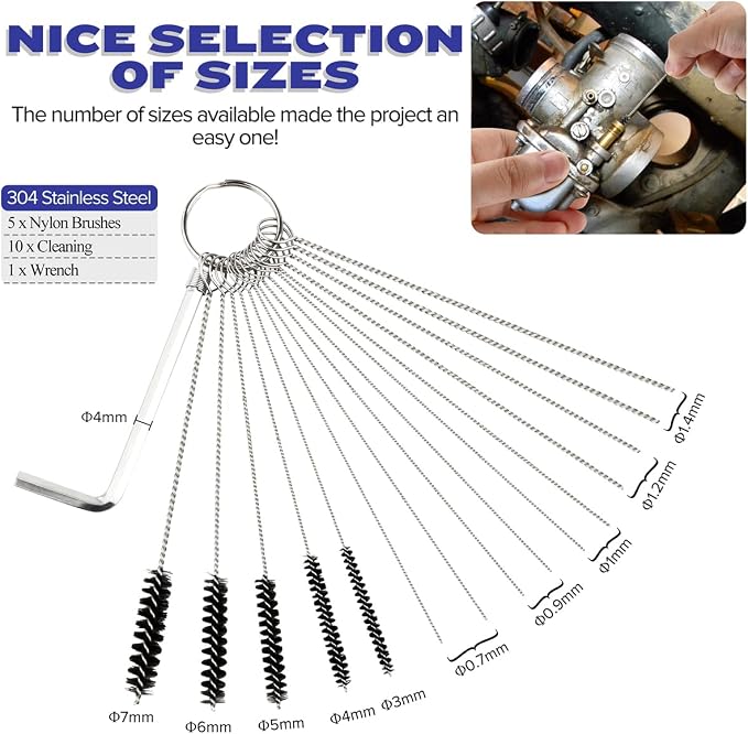 Valchoose Set of 2 Premium Carb Cleaning Kit, Torch Tip cleaner Set Heavy Duty - Image 4