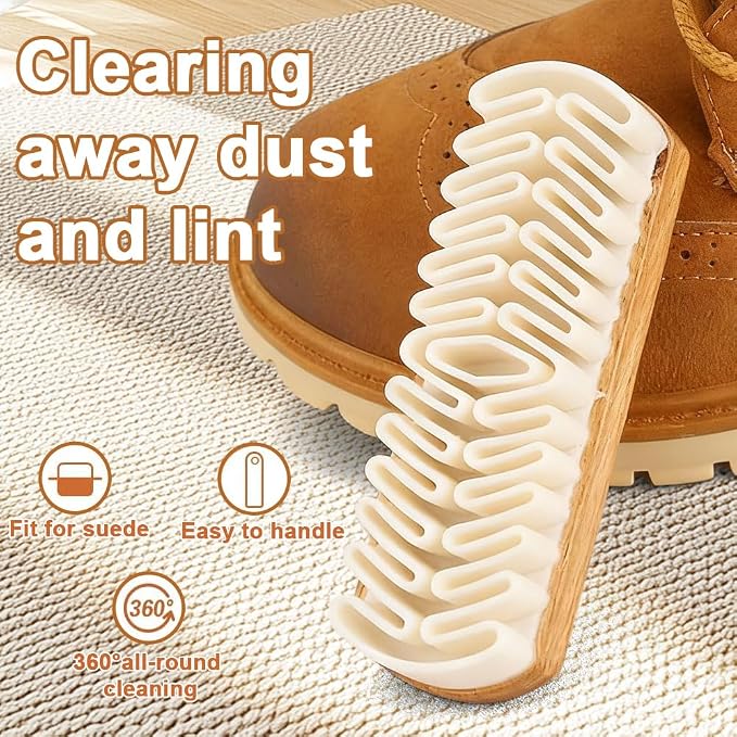 2Pcs Rubber Shoe Brush, Suede Brush - Image 2