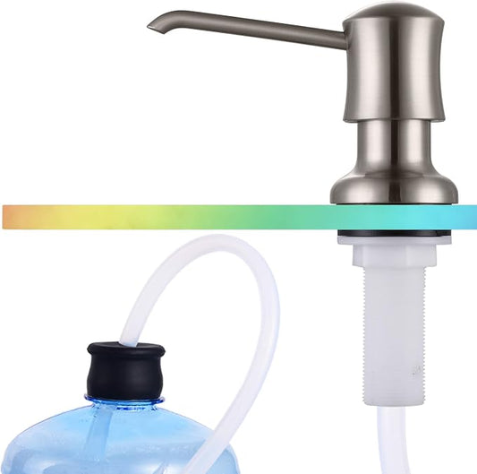 Sink Soap Dispenser for Kitchen Sink Brushed Nickel Upgrade by UltimateUnicorn