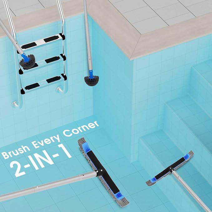 2 in 1 Multifunctional Pool Brush - Image 4