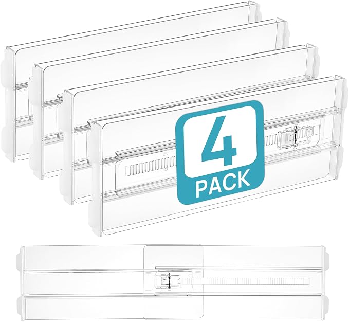 Vtopmart 4 Pack Drawer Dividers by Vtopmart