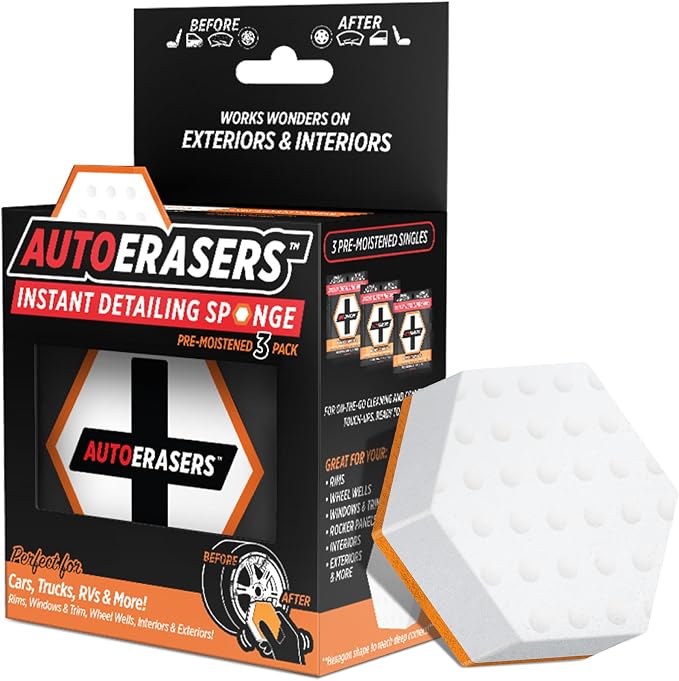 AutoERASERS™ Instant Detailing Car Bikes Wash Sponge, Non-Scratch Car Cleaning - Image 8