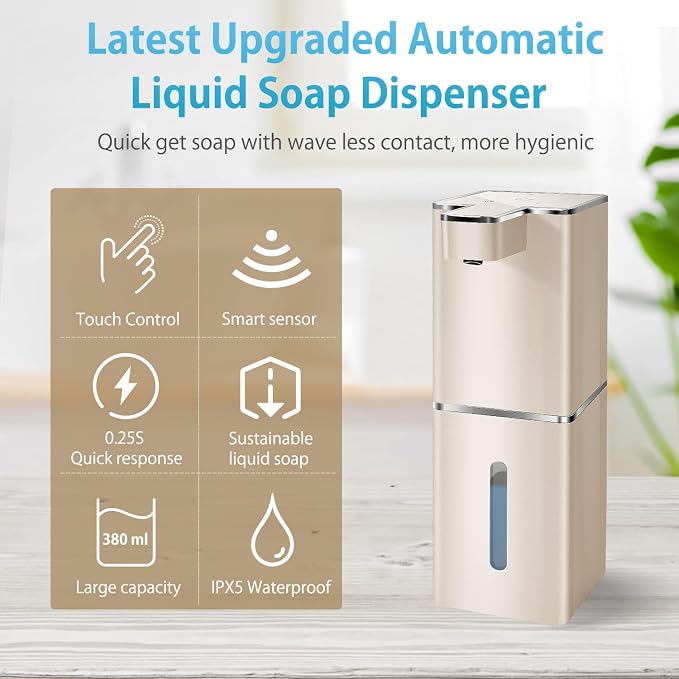 Automatic Liquid Soap Dispenser Touchless Soap Dispenser 380ml/12.8oz - Image 2