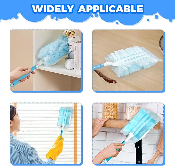 10PCS Duster Refills Folding Handles Set Compatible - Image 7