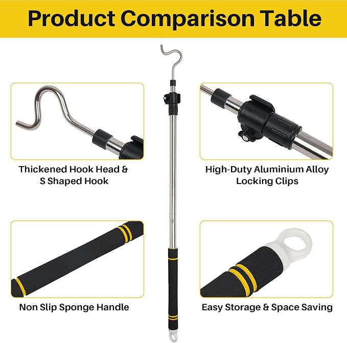 Clothes Hook Pole Heavy Duty - Image 7